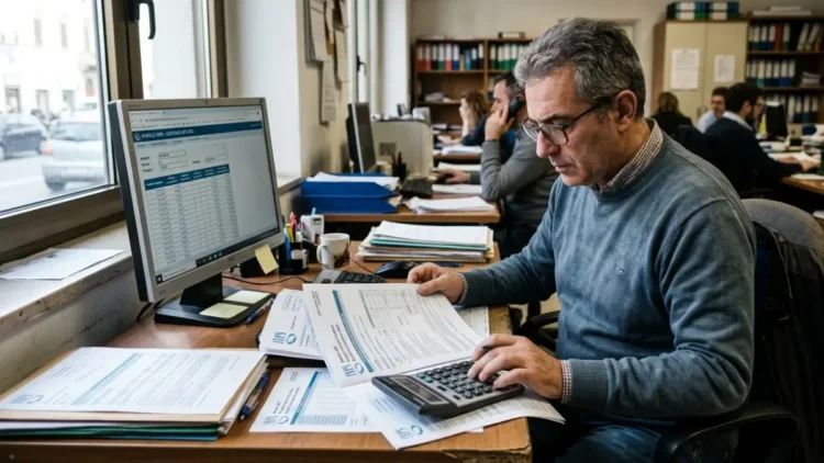 Lavoratore consulta le nuove soglie INPS per l’assegno nucleo familiare 2026