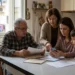 Famiglia controlla documenti Isee per Assegno unico INPS