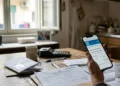 Genitore controlla sullo smartphone il pagamento dell’Assegno Unico di giugno 2026
