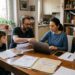 Famiglia consulta dati assegno unico INPS 2026 su computer