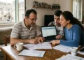 famiglia controlla pagamento assegno unico maggio 2026 su smartphone