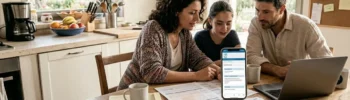 Famiglia consulta app INPS per calendario Assegno unico maggio 2026
