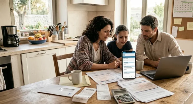 Famiglia consulta app INPS per calendario Assegno unico maggio 2026
