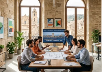 Lavoratori in ufficio che rappresentano l'occupazione giovanile e i nuovi bonus assunzioni