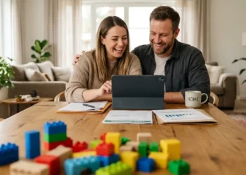 Famiglia che consulta online le agevolazioni per bonus 35.000 euro nel 2026
