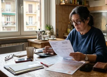 Lavoratrice controlla la busta paga con bonus e agevolazioni fiscali 2026