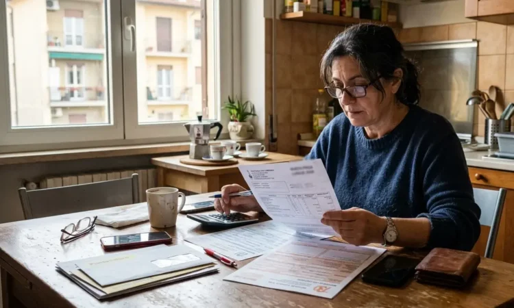 Lavoratrice controlla la busta paga con bonus e agevolazioni fiscali 2026