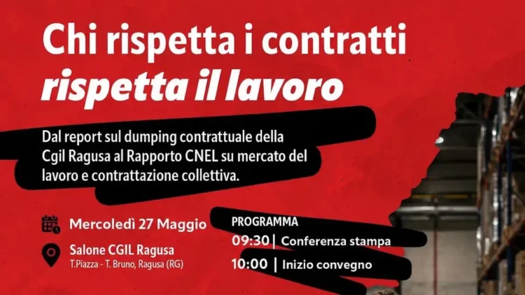 Incontro CGIL Ragusa su dumping contrattuale e mercato del lavoro