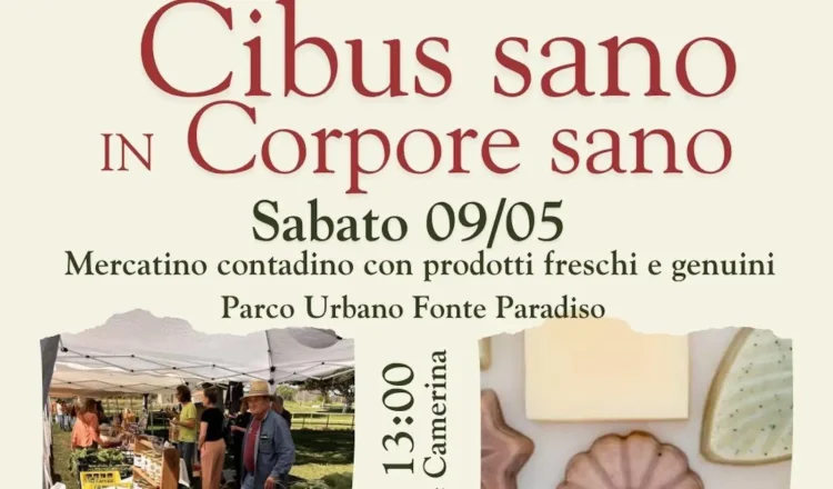 Cibus Sano Santa Croce Camerina nel Parco Fonte Paradiso con mercatino e attività