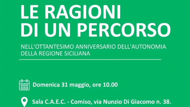Incontro pubblico a Comiso sull’autonomia siciliana con amministratori locali