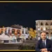 Centro storico di Comiso con attività commerciali e strada urbana