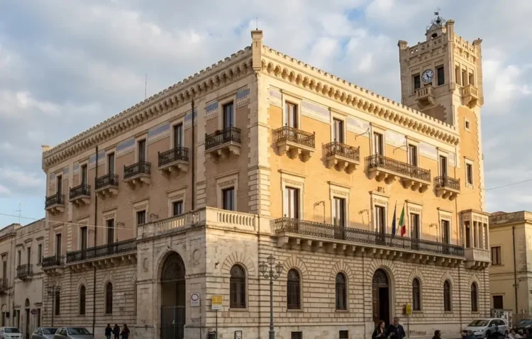 Veduta esterna del Palazzo Municipale di Ispica