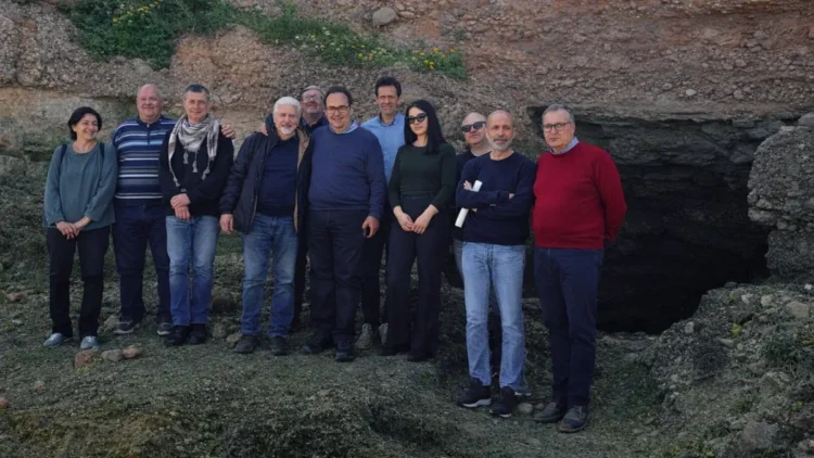 Sindaco Ferrarello e tecnici alla consegna lavori santuario Monte Alburchia Gangi 2026