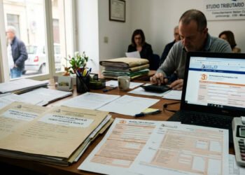rottamazione cartelle 2026 con documenti fiscali e calcolatrice su scrivania