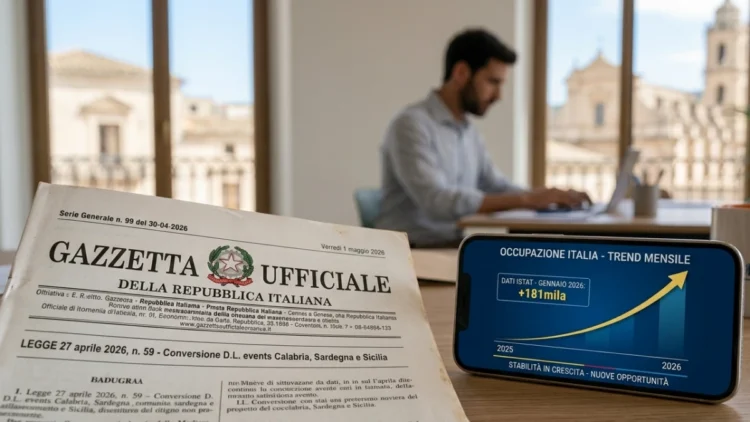 La Gazzetta Ufficiale con il testo del Decreto Lavoro maggio 2026