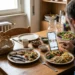 influencer promuove dieta biblica con alimenti naturali su tavolo