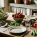 dieta di maggio frutta verdura stagione piatto con alimenti freschi primaverili
