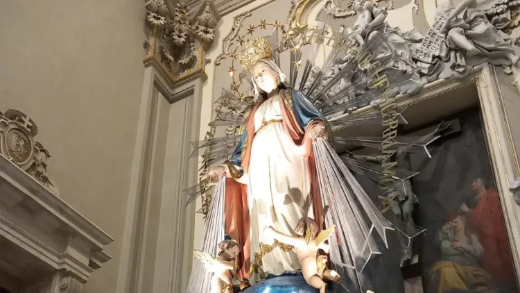 La Cattedrale di San Giovanni Battista a Ragusa durante i festeggiamenti