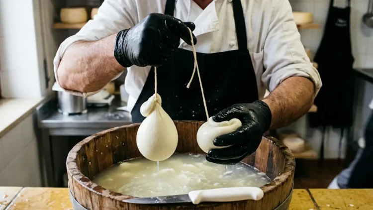 Filatura del formaggio dal vivo a Formaggi in Festa Ragusa, domenica 10 maggio 2026
