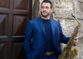 Francesco Cafiso durante le sessioni di registrazione del nuovo album a Londra.