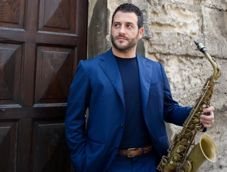 Francesco Cafiso durante le sessioni di registrazione del nuovo album a Londra.
