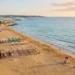 Veduta aerea della costa di Ragusa soggetta a regolamentazione del demanio marittimo