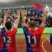 Squadra ASD Giarratana Volley durante una partita di Serie C maschile