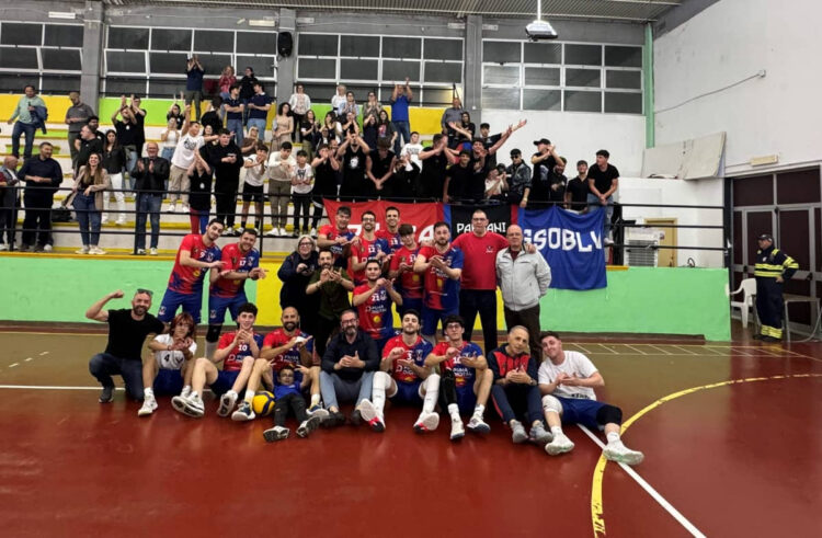 Squadra del Giarratana volley play off durante la partita contro Milazzo
