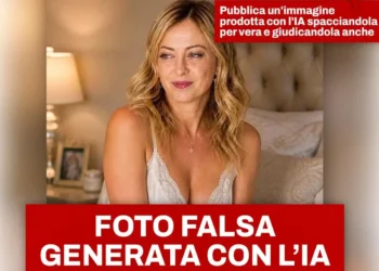 Giorgia Meloni denuncia a Roma la diffusione di foto false generate con l'AI