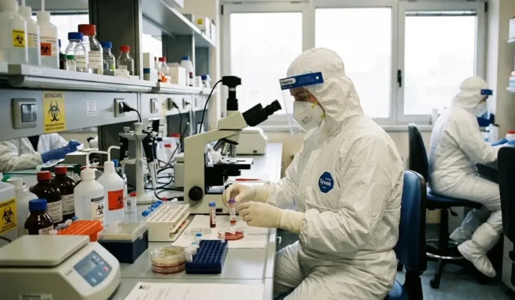 operatore sanitario laboratorio analisi hantavirus nave crociera