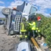 Incidente a Ragusa sulla SP 25 con camion ribaltato e soccorsi sul posto