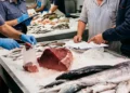 Carabinieri NAS durante sequestro tonno in pescheria a Palermo, caso intossicazione 2026
