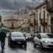 Pioggia e temporale tra Ragusa e Modica durante il peggioramento meteo in Sicilia