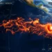 Mappa termica globale che mostra il fenomeno El Niño con il riscaldamento delle acque nell'Oceano Pacifico.