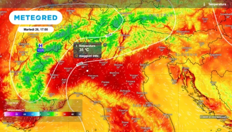 Caldo africano verso l’Italia: a fine maggio temperature fino a 35°C