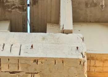 Viadotto della SS194 a Modica con distacchi di calcinacci