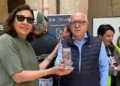 ciclisti della Modica Ciclostorica Iblea nel centro storico