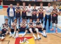 Giocatori della Volley Modica Under 17 durante una partita delle finali nazionali