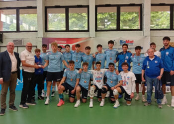 Squadra Modica volley Under 19 durante una gara delle finali nazionali