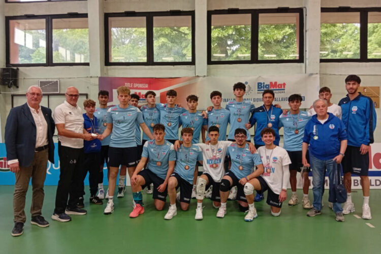 Squadra Modica volley Under 19 durante una gara delle finali nazionali