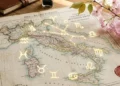 Illustrazione dei segni zodiacali con sfondo stellato e un richiamo alla data del 5 maggio 2026 per l'oroscopo.