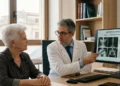 donna durante controllo osteoporosi sintomi in ambulatorio medico