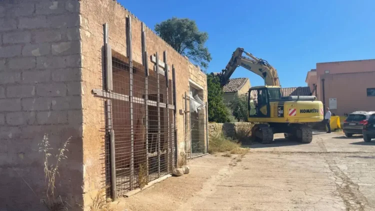 Cantiere del Villaggio della Solidarietà a Pozzallo in contrada Scaro