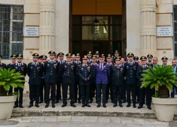 Visita istituzionale Ragusa Carabinieri Domizi nella caserma provinciale