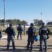 Controlli della Polizia allo stadio Aldo Campo di Ragusa dopo il Daspo a un tifoso