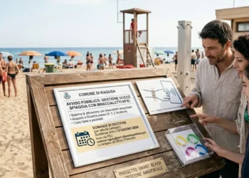 Docce pubbliche in spiaggia con sistema RFID a Ragusa