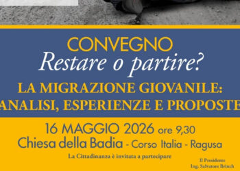 Ragusa migrazione giovanile convegno alla Chiesa della Badia