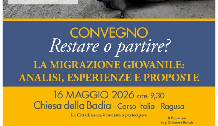Ragusa migrazione giovanile convegno alla Chiesa della Badia