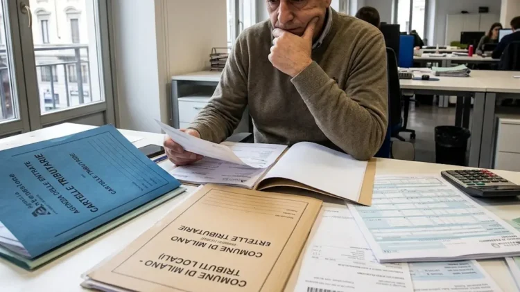 contribuente verifica rottamazione IMU TARI su documenti fiscali