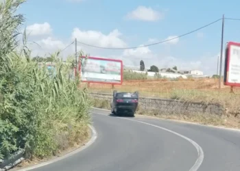 Santa Croce incidente sulla strada provinciale verso Scoglitti con auto ribaltata
